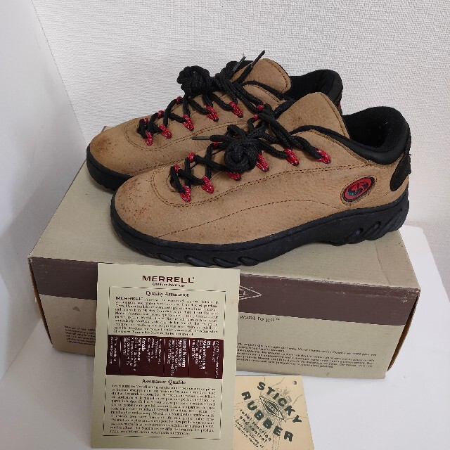 MERRELL - メレル MERRELL 本革スニーカー - ヌバック×スエード 23.5cm