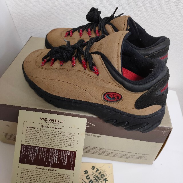 MERRELL - メレル MERRELL 本革スニーカー - ヌバック×スエード 23.5cm