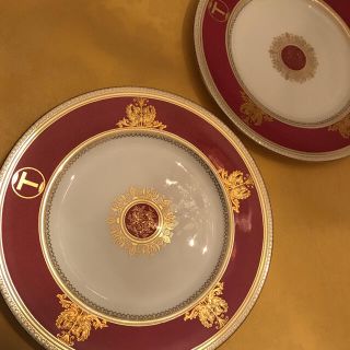 マイセン(MEISSEN)のWedgwood ウェッジウッド／コロンビア パウダールビー ディナー皿 ２枚(食器)