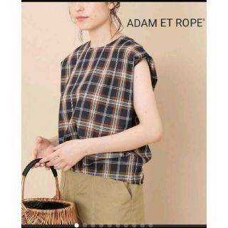 アダムエロぺ(Adam et Rope')のADAM ET ROPE'  アダムエロぺ  オーガンジーブラウス(Tシャツ(半袖/袖なし))