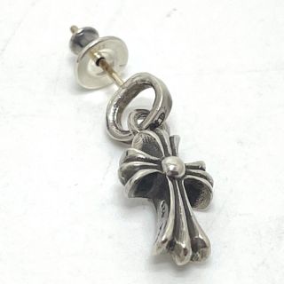 クロムハーツ(Chrome Hearts)のクロムハーツ CHクロスベビーファット ドロップ スタッドピアス シルバー(ピアス)