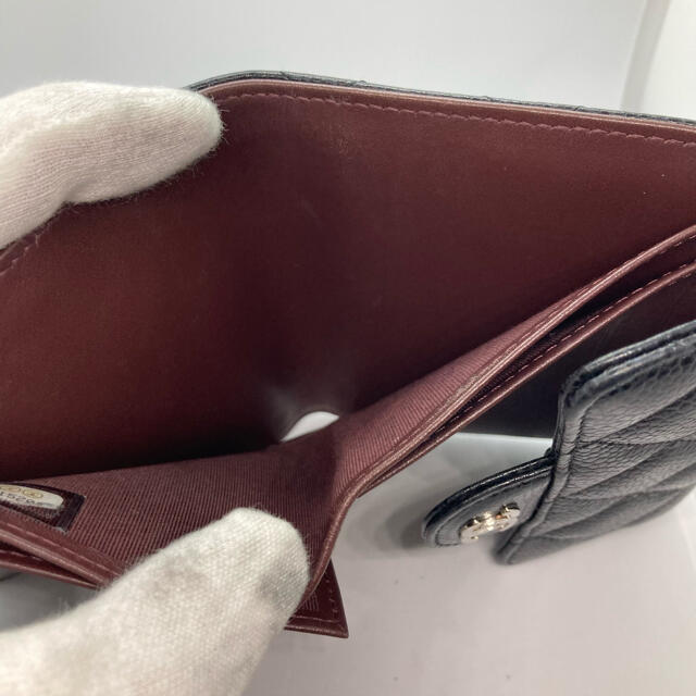 CHANEL(シャネル)のCHANEL シャネル キャビアスキン マトラッセ 三つ折財布 レディースのファッション小物(財布)の商品写真