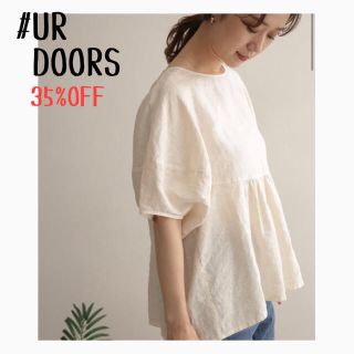 アーバンリサーチドアーズ(URBAN RESEARCH DOORS)の⚠️週末SALE⚠️ ★新品★UR DOORS＊リネンバルーンスリーブブラウス(シャツ/ブラウス(半袖/袖なし))