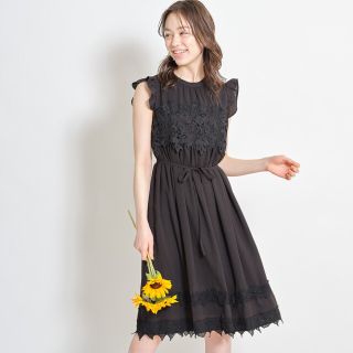 トッコ(tocco)のトッコクローゼット　ワンピース　　シフォン　レース　tocco closet(ひざ丈ワンピース)