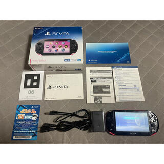 プレイステーションヴィータ(PlayStation Vita)のvita ピンクブラック　3(携帯用ゲーム機本体)