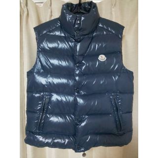 モンクレール(MONCLER)の美品 正規品 モンクレール ダウンベスト TIB ネイビー(ダウンベスト)