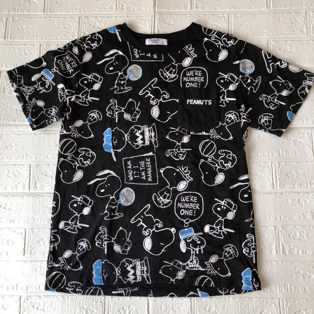 PEANUTS(ピーナッツ)の美品 PEANUTS ピーナッツ Tシャツ 両面プリント Lサイズ メンズのトップス(Tシャツ/カットソー(半袖/袖なし))の商品写真