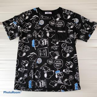 ピーナッツ(PEANUTS)の美品 PEANUTS ピーナッツ Tシャツ 両面プリント Lサイズ(Tシャツ/カットソー(半袖/袖なし))