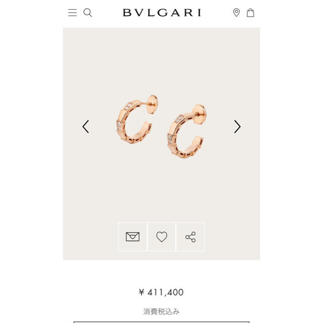 BVLGARI(ブルガリ)のほぼ未使用！【BVLGARI】ピアス　セルペンティ ヴァイパー イヤリング レディースのアクセサリー(ピアス)の商品写真