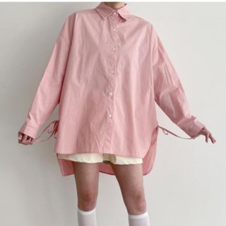 Side ribbon open shirt(シャツ/ブラウス(長袖/七分))