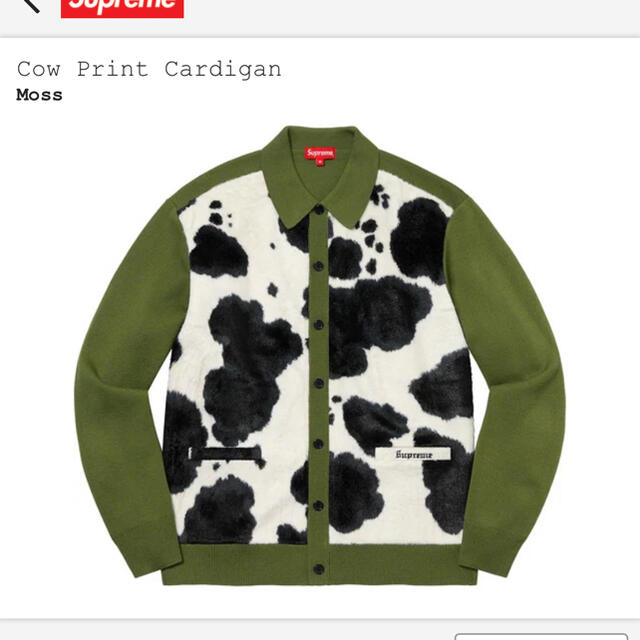 Supreme - Moss 21AW Supreme Cow Print Cardigan Lの通販 by shop ...