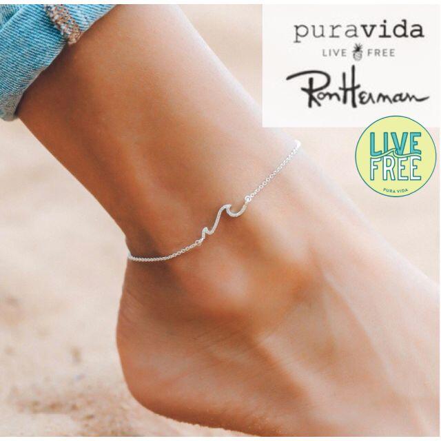 Ron Herman(ロンハーマン)の夏SALE★RonHerman★LA発のPura Vida シルバーアンクレット レディースのアクセサリー(アンクレット)の商品写真