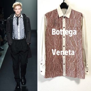 ボッテガヴェネタ(Bottega Veneta)の■BOTTEGA VENETA/ボッテガ/長袖シャツ・比翼/ストライプ(シャツ)