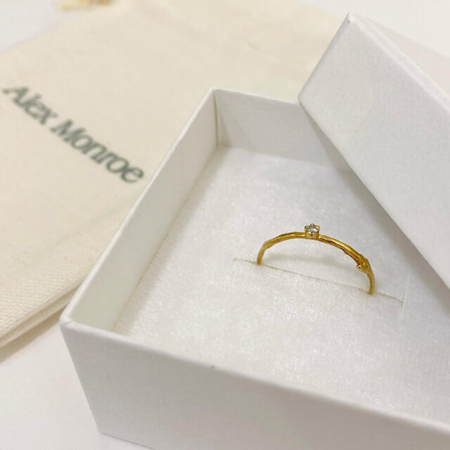 本物18k✨　Alex monroe アレックスモンロー　ダイアモンドリング 1