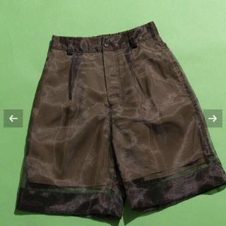 アメリヴィンテージ(Ameri VINTAGE)のメゾンスペシャル　オーガンジーショートパンツ　未使用36サイズ(ショートパンツ)