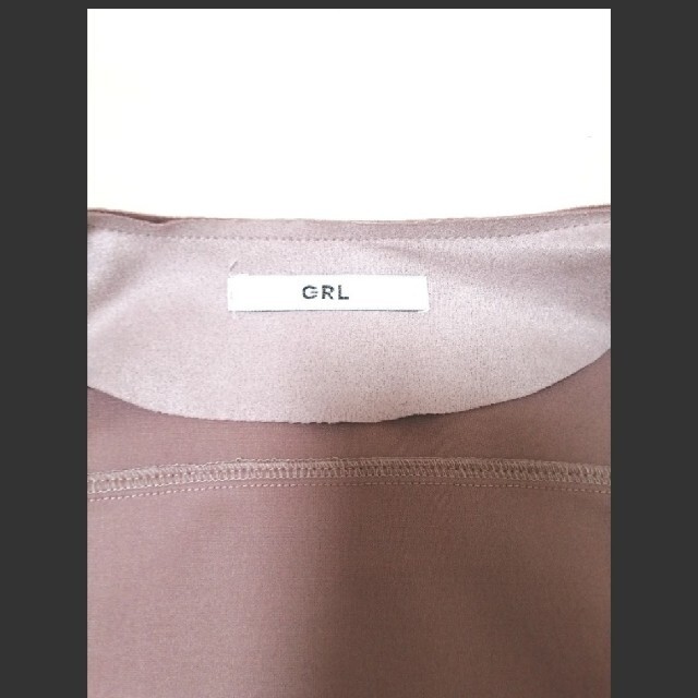 GRL(グレイル)のGRL ノーカラージャケット ピンクスエードタッチ レディースのジャケット/アウター(ノーカラージャケット)の商品写真