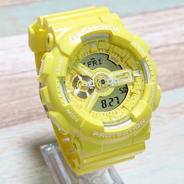 超美品【CASIO/G-SHOCK】デジアナ メンズ腕時計 GA-110BC-9