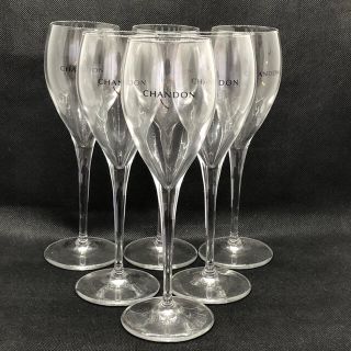 モエエシャンドン(MOËT & CHANDON)の【非売品・使用品】MOET＆CHANDON シャンドン　シャンパングラス　6脚(グラス/カップ)