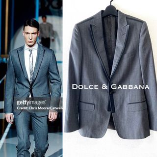 ドルチェアンドガッバーナ(DOLCE&GABBANA)の■未使用品/ドルチェ＆ガッバーナ ジャケット/ブレザー・レザー使用 貴重 D&G(テーラードジャケット)