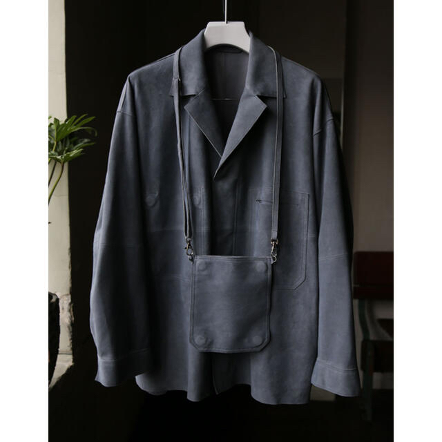 SUEDE OUT-OFF SHIRTS JACKET yoke 21ss