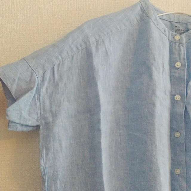MUJI (無印良品)(ムジルシリョウヒン)の無印良品 リネンシャツ レディースのトップス(シャツ/ブラウス(半袖/袖なし))の商品写真