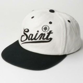 レディメイド(LADY MADE)の【SAINT Mxxxxxx】 CAP_SAINT / WHITE-BLACK(キャップ)