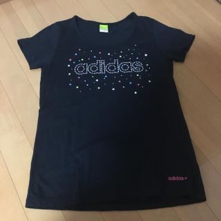 アディダス(adidas)のアディダスTシャツ　レディース Ｏサイズ(Tシャツ(半袖/袖なし))