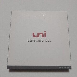 uni USB typeC HDMIケーブル(PC周辺機器)