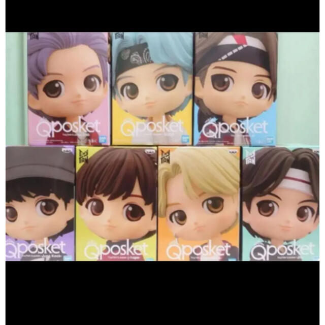 BTS TinyTAN Q posket フィギュア Ａカラー 全7種セット