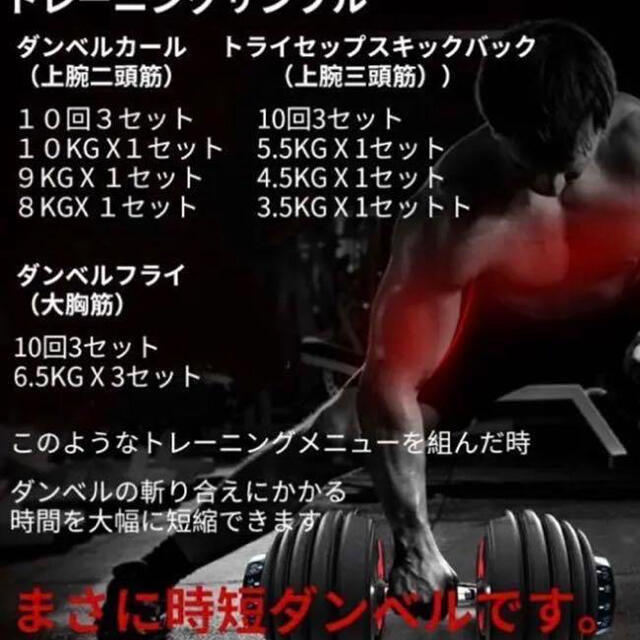 可変式ダンベル 24KG筋トレ 15段階調節 アジャスタブルダンベル スポーツ/アウトドアのトレーニング/エクササイズ(トレーニング用品)の商品写真