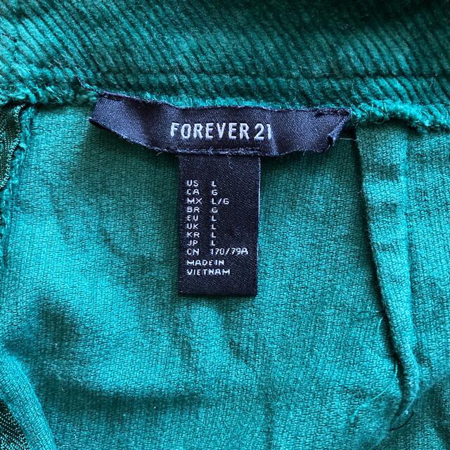 FOREVER 21(フォーエバートゥエンティーワン)のForever21 グリーン　スカート　Lサイズ レディースのスカート(ミニスカート)の商品写真