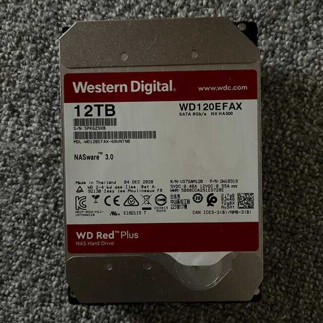 WD Western Digital RED NAS RAID HDD 12TB