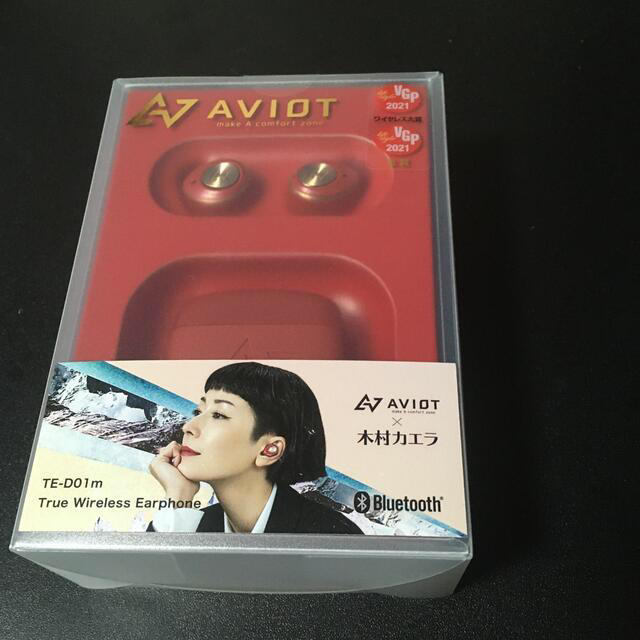 Avoid(アヴォイド)の★ AVIOT TE-D01m（コーディナルレッド）ワイヤレス イヤホン ★ スマホ/家電/カメラのオーディオ機器(ヘッドフォン/イヤフォン)の商品写真