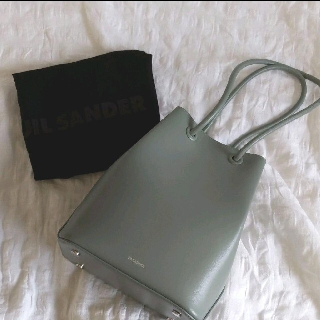 ジルサンダー JIL SANDER ショルダーバッグ
 レザー バケツバッグ ブラック