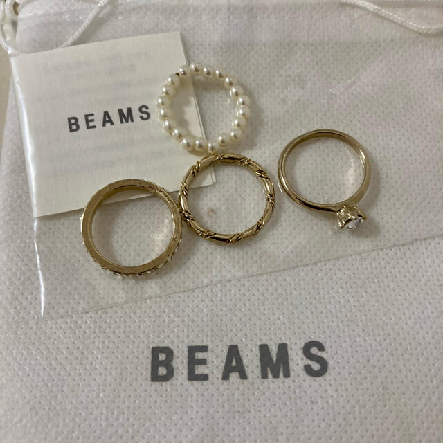 BEAMS(ビームス)のBeams リング 4点セット レディースのアクセサリー(リング(指輪))の商品写真