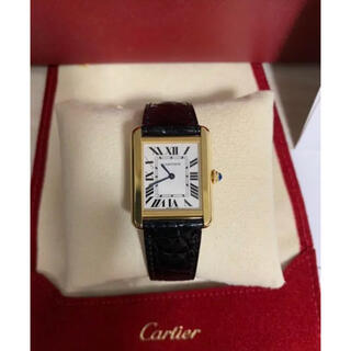 カルティエ(Cartier)の【ナナコフ様専用】カルティエ タンクソロ SM イエローゴールド　YG(腕時計)