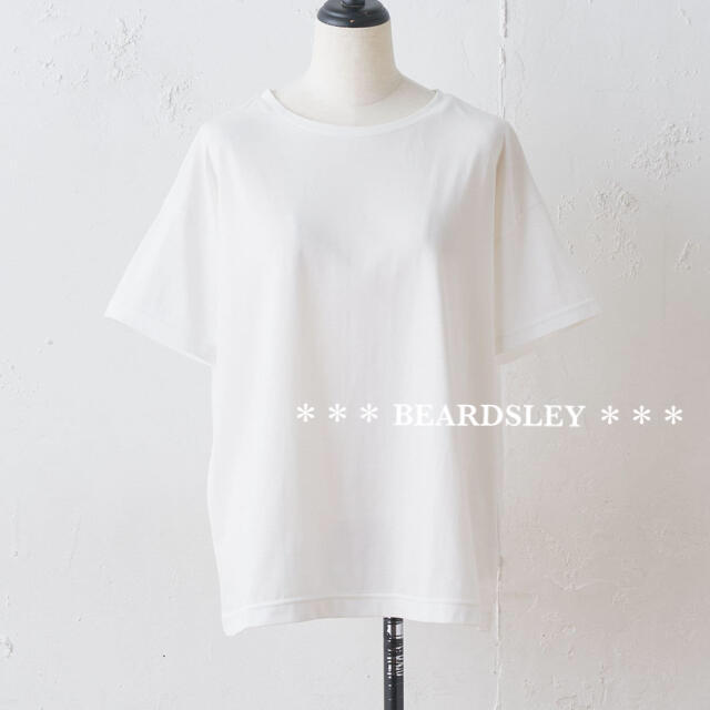 今季 新品 17600円 BEARDSLEY ビアズリー イニシャル刺繍Tシャツ