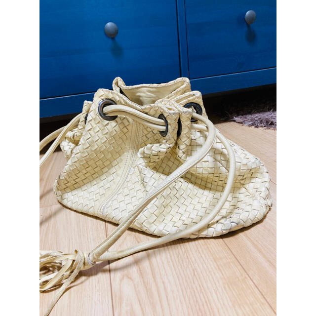 【FALORNI】ファロルニ  編み込みバッグ　イタリア製　ビンテージ