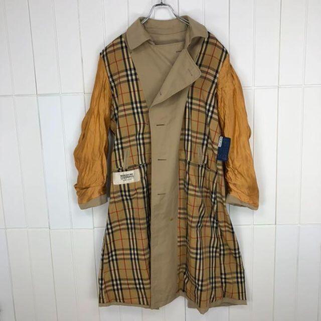 BURBERRY(バーバリー)のバーバリー 激レア 1枚袖 ゆるだぼ トレンチコート ロング ノバチェック90s メンズのジャケット/アウター(トレンチコート)の商品写真