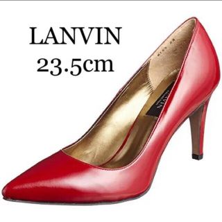 ランバンコレクション(LANVIN COLLECTION)のLANVIN COLLECTION ポインテッドトゥパンプスレッド23.5(ハイヒール/パンプス)