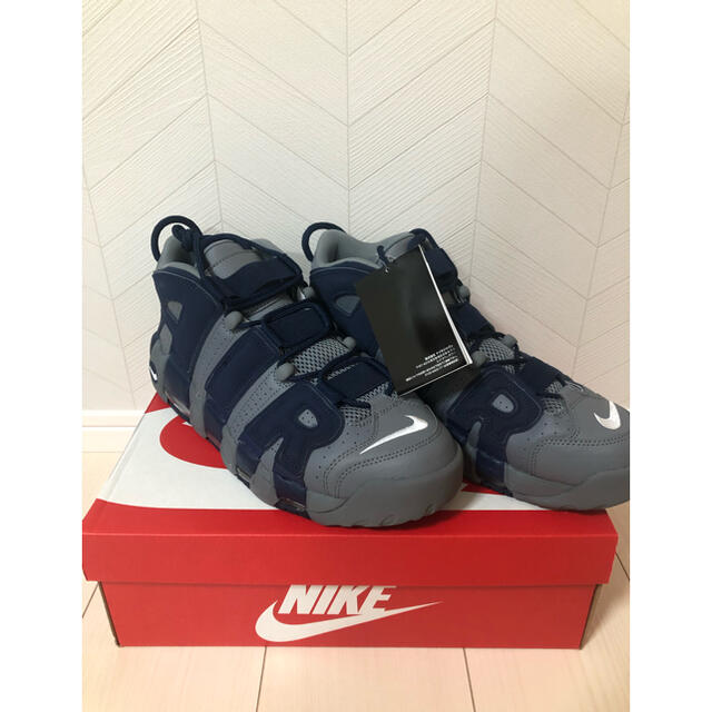 ナイキ エアモアアップテンポ96 Cool Grey Midnight Navy