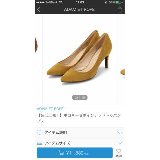 アダムエロぺ(Adam et Rope')の値下【着用1回】アダムエロペ☆スエードパンプス23センチ(ハイヒール/パンプス)