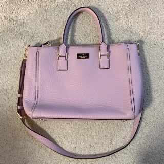 ケイトスペードニューヨーク(kate spade new york)のkate spade◆ケイトスペード ハンドバッグ ショルダー ライラック◆美品(トートバッグ)