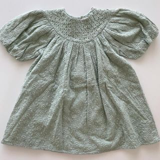 ザラキッズ(ZARA KIDS)の刺繍 ロマンティック ワンピース zara baby コットン エンブロイダリー(ワンピース)