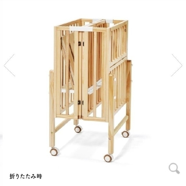 大和屋(ヤマトヤ)のpattan Ⅱ  ベビーベッド キッズ/ベビー/マタニティの寝具/家具(ベビーベッド)の商品写真