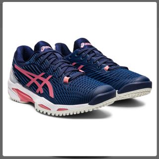 アシックス(asics)のアシックステニスシューズ　レディス　ソリューションスピードFF オムニクレー用(シューズ)