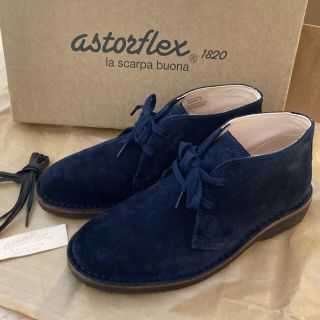 【新品未使用】astorflex デザートブーツ ネイビー 37