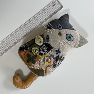 ミナペルホネン(mina perhonen)のミナペルホネン  ハンドメイド   オッドアイ ⭐猫 (*ΦωΦ)coda  ⑨(ぬいぐるみ)