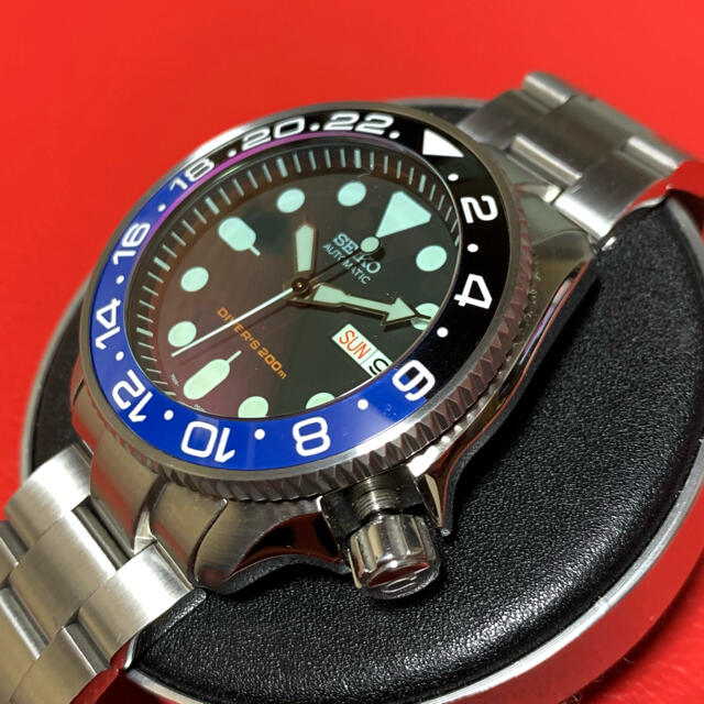 SEIKO(セイコー)の新品未使用 SEIKO社外品カスタムベゼルインサート 青／黒 バットマン SKX メンズの時計(腕時計(アナログ))の商品写真