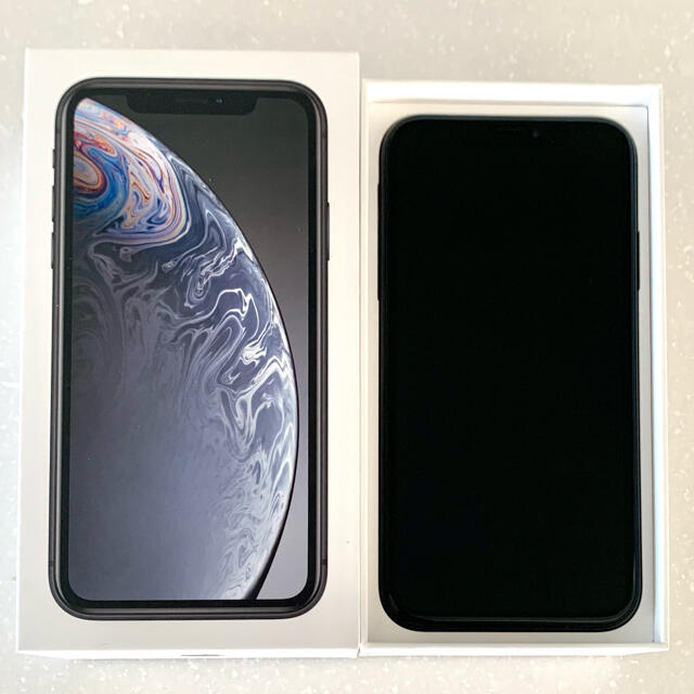 【美品】iPhone XR 128GB BLACK SIMフリー